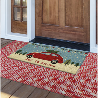 Modesta Non-Slip Christmas Outdoor Doormat