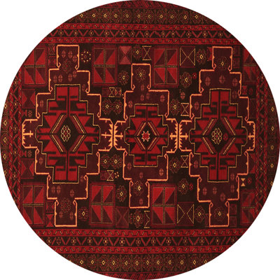 Tapis oriental en laine et en polyester tissé à la machine 8 pi Barrian