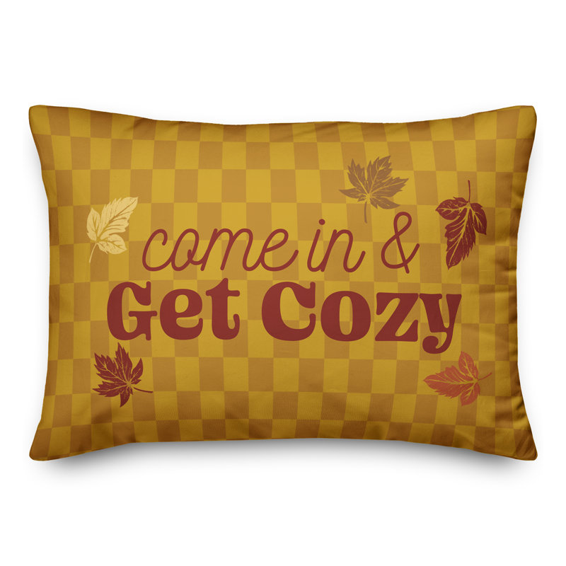 Come in and Get Cozy Lumbar Pillow