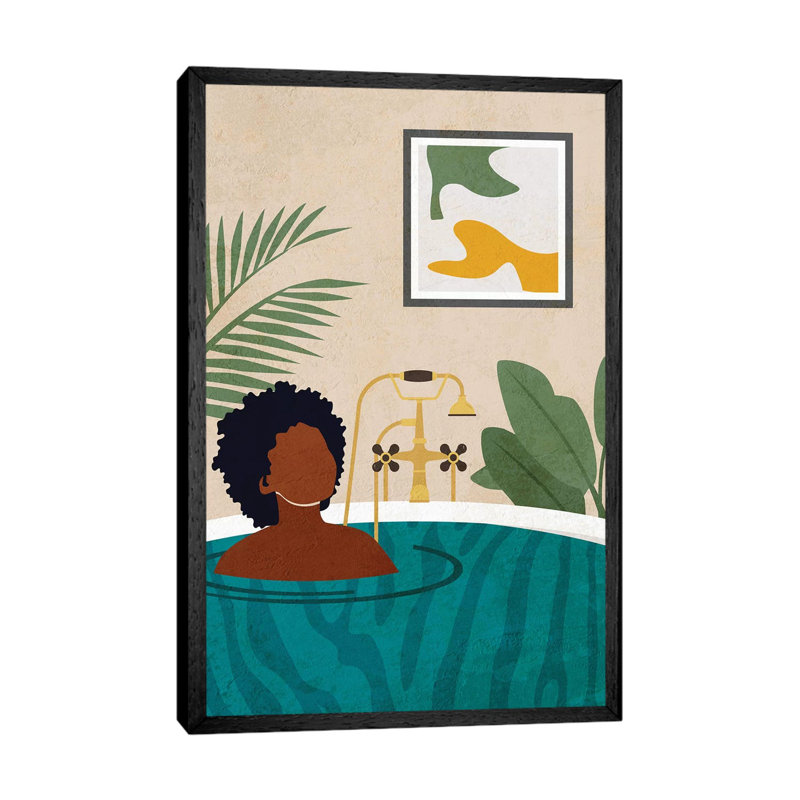 Stay Home No. 2 by Domonique Brown - Print on Canvas, 101.6 cm H x 66.04 cm W, Black Framed Canvas