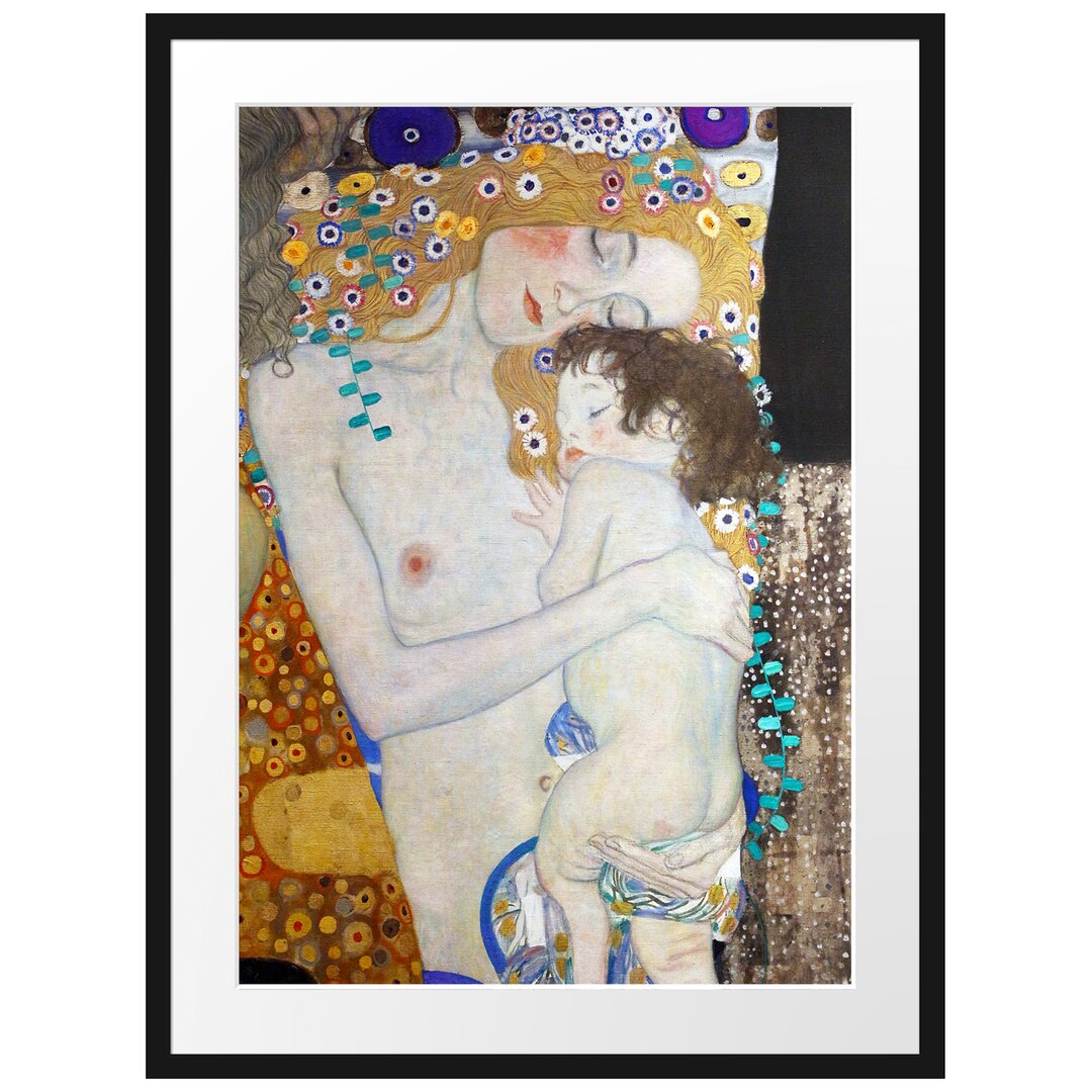 Gerahmter Kunstdruck The Three Ages of a Woman von Gustav Klimt