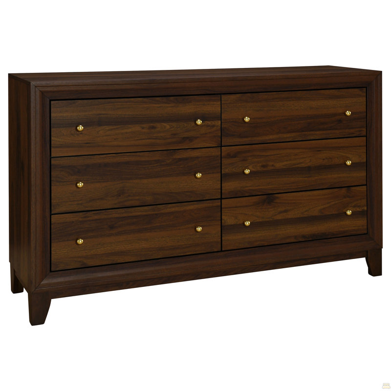 Commode 6 tiroirs Noyer