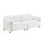 Canapé en flanelle de 83 pouces avec accoudoirs coussinés avec rangement-1772311255