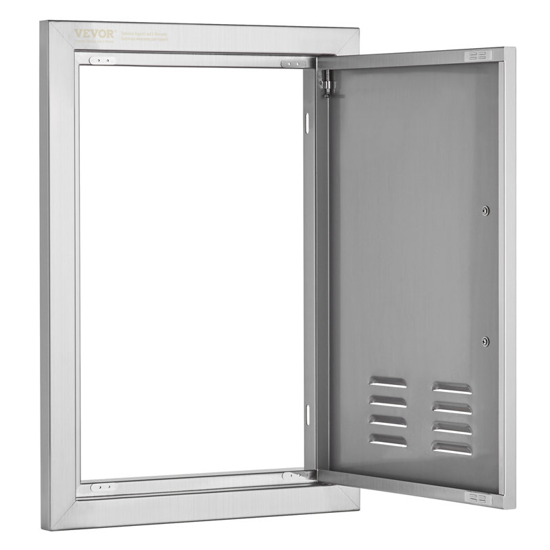 Cuisine extérieure en acier poli de 20 po de hauteur avec l 20 po x H 14 po avec évents