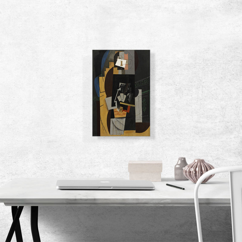 «Card Player 1913» par Pablo Picasso, reproduction d'art graphique sur toile tendue, H 18 po x l 12 po x P 0,75 po
