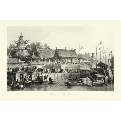 Scenes In China VII by T. Allom - Wrapped Canvas Painting