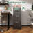 3 Drawer Metal File Cabinet With Lock, A4 Letter Legal Capacity, Office Organization, Smooth Surface Storage, Adjustable Hanging Rods