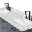 Thornaby 66'' Solid Wood Double Bathroom Vanity with 1.5'' Carrara Marble Top-119156829-91527768