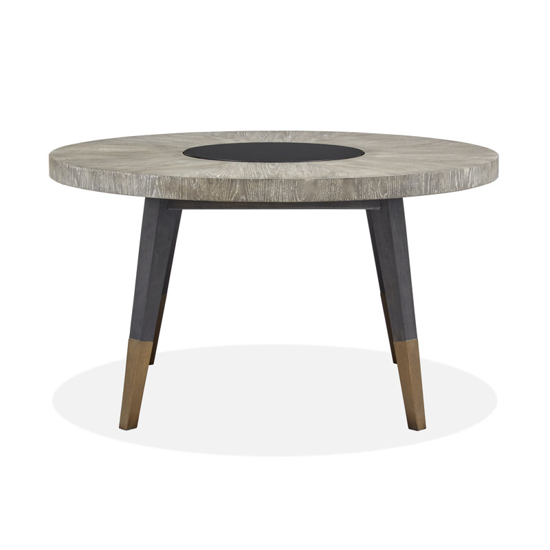 Carmaline Round with Solid Wood Base Dining Table