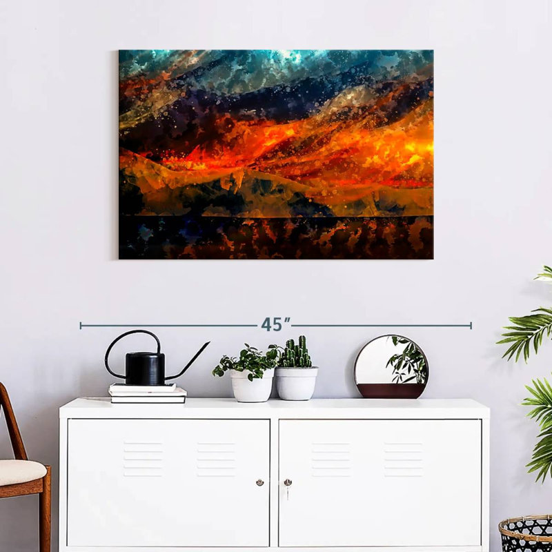 Avery Fiery Volcano, 24" H x 36" W