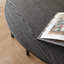 Table ronde simple en bois de frêne noir texturé-114982180