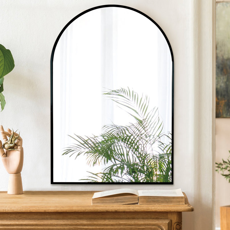 Miroir plat Sarno, Noir