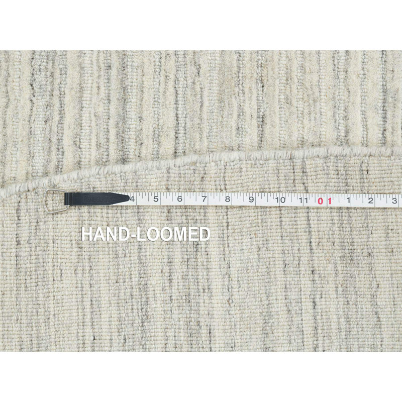 One-of-a-Kind 12'1" X 12'1" New Age Round Area Rug in Ivory