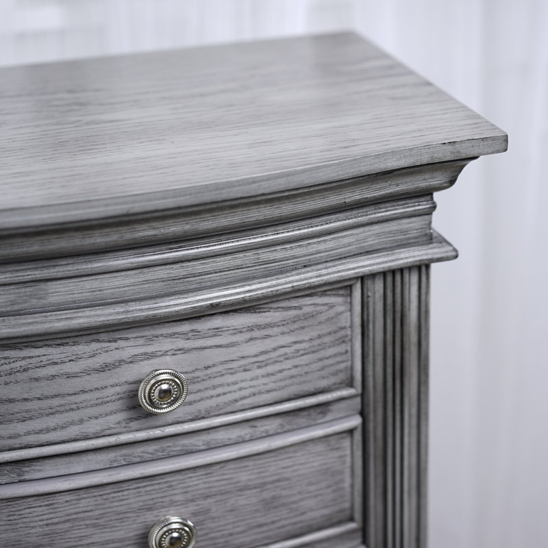 Armoire pour bijoux avec miroir Aitkin, Gris fumée