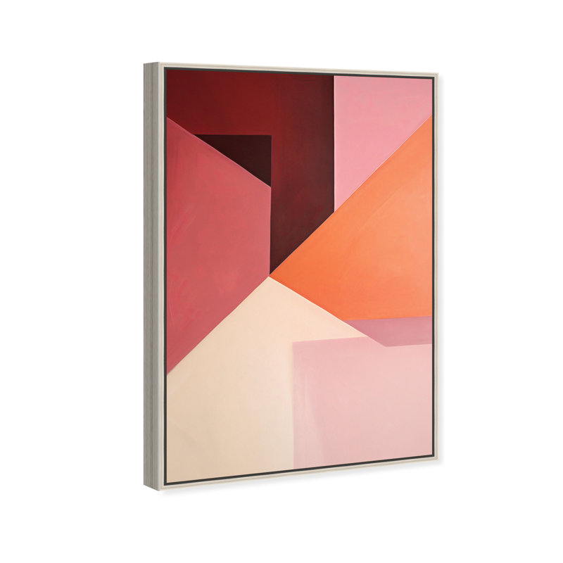 Berry Juice Canvas Abstract Print by Oliver Gal, Black Frame, 10 x 15, 25"H x 17"W, Silver Frame