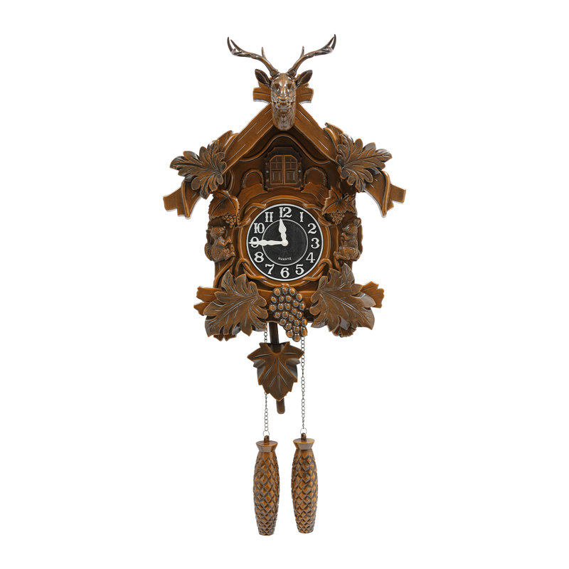 Retro Wall Clock, Brown