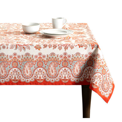 Maison d' Hermine Table Cloth Rectangle Table 100% Cotton 70 x 140 Inches Fall Tablecloth Reusable Everyday Use for Thanksgiving Christmas Decorations Dining Farmhouse Party (Cachemire)