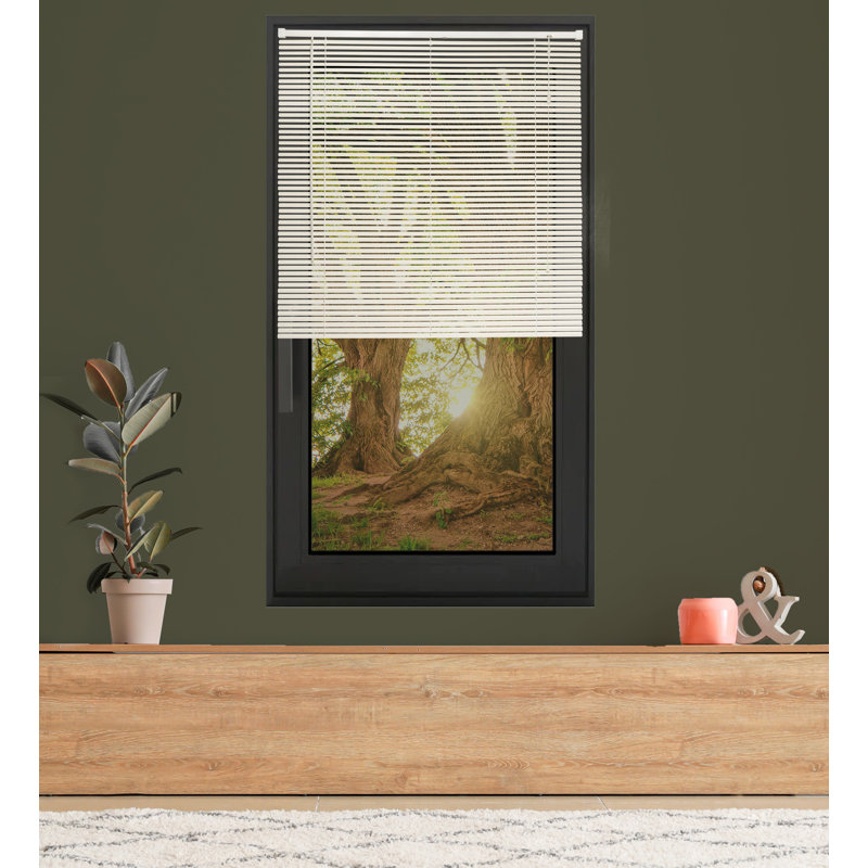 25mm PVC Venetian Roller Blinds Windows Blind, White, 160cm L x 90cm W