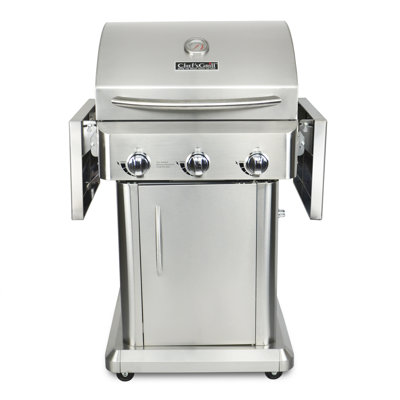 Chef's Grill 3 - Burner Countertop Liquid Propane Gas Grill