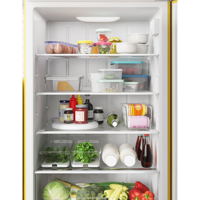 YouCopia® FridgeView Fridge Turntable & Mat, Rotating Lazy Susan Turntable for Fridge Storage