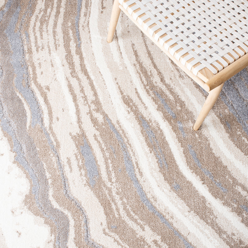 Jonty Shag Performance Abstract Rug, Rectangle 3' x 5'