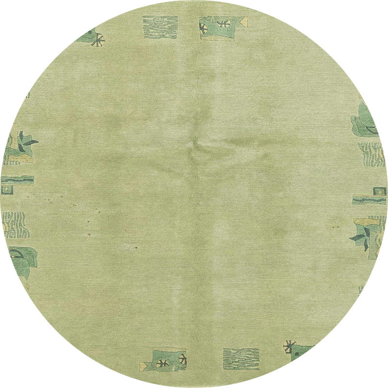 Abstract Indoor Rug, Round 3'