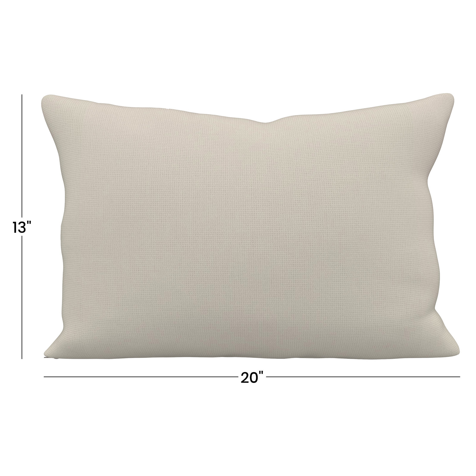 Amala 20" x 3" Sunbrella® Throw Pillow, Play Snow