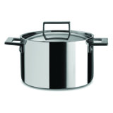 Attiva Deep Pot with Lid 7.87" - 6 Pieces - Stainless Steel