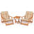 Maya Square 2 - Person Bistro Set with Cushions
