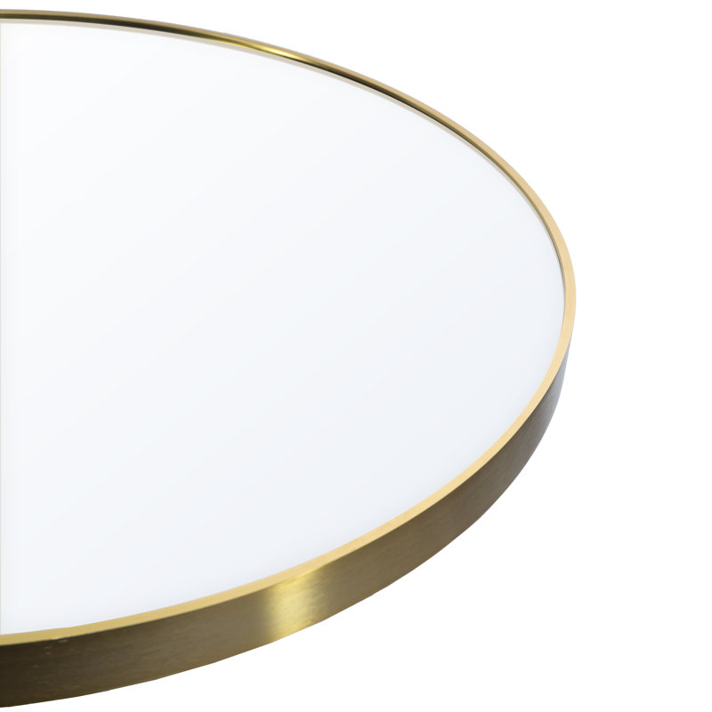 Etz Metal Wall Mirror, Gold, 80cm H x 40cm W