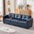 Faux Leather - Blue
