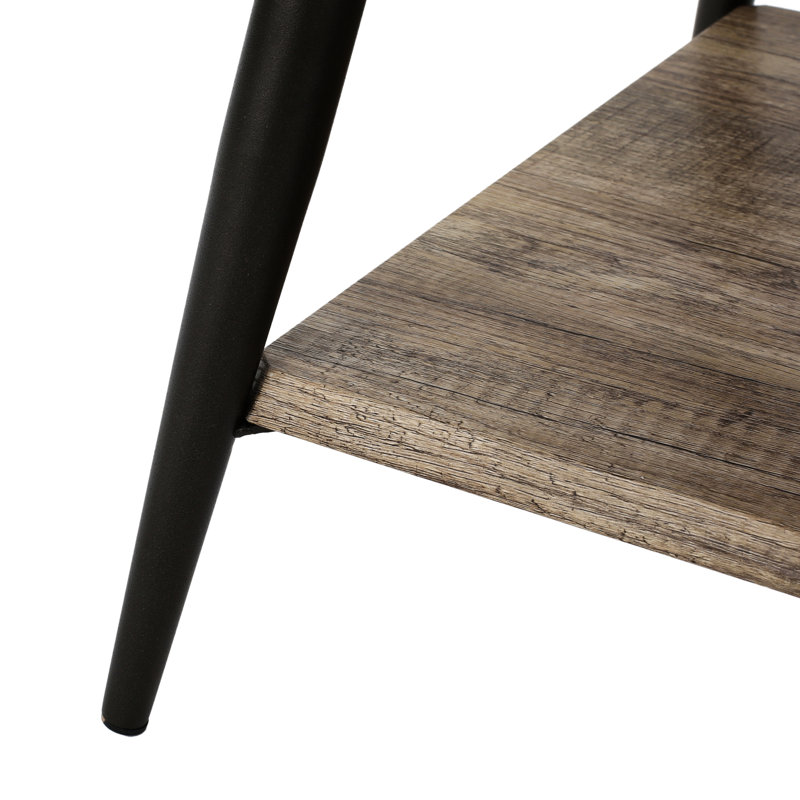 Table basse chic avec plateau de rangement gris élégant