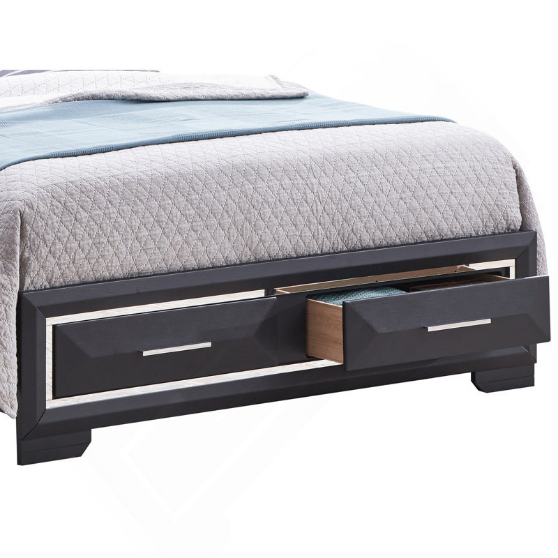 King Bed , Black