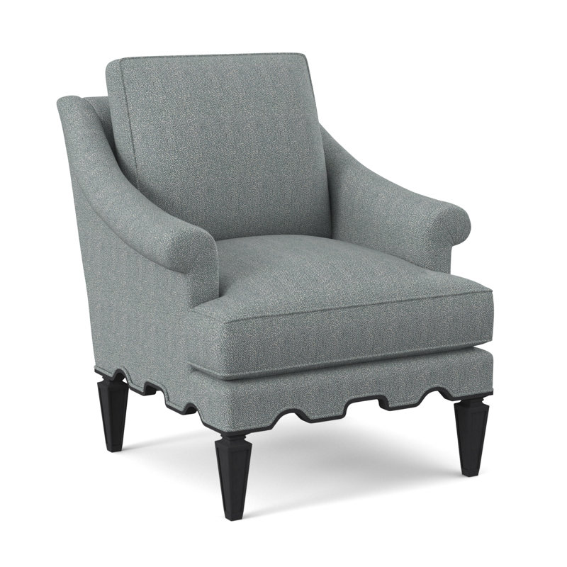 Chaise Palm Beach, Espresso, Mélange de polyester Maya cyan