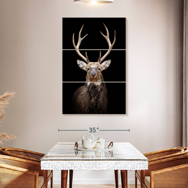 Brampt Mighty Red Deer, 50" H x 32" W