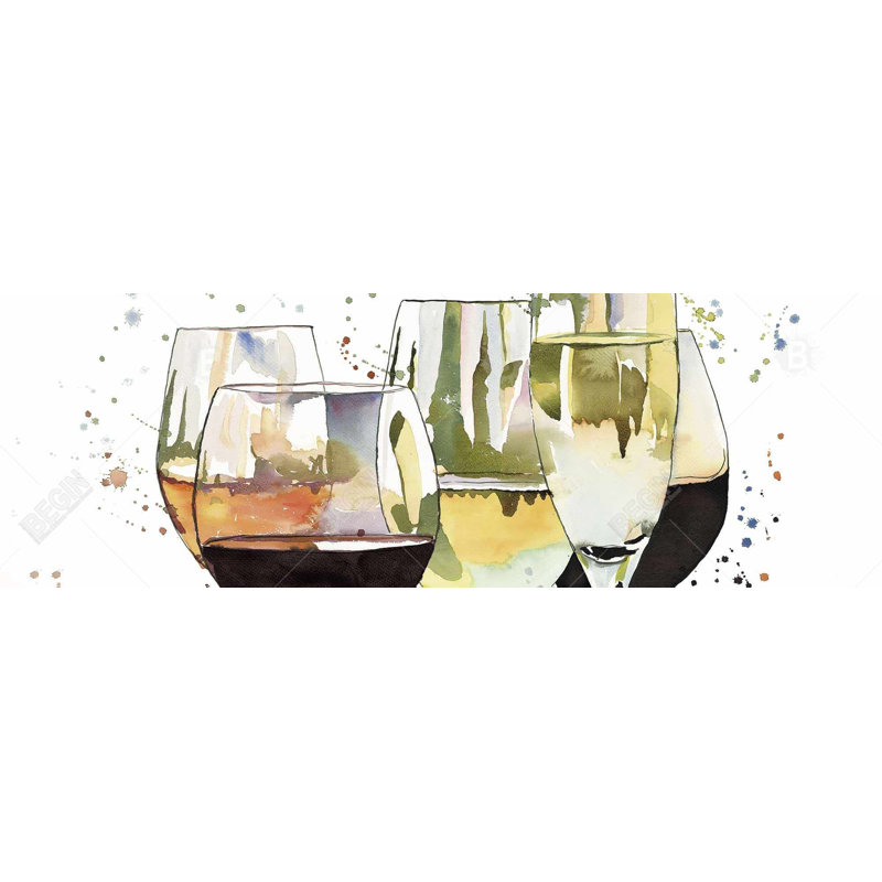 «Beautiful Wine Glasses» sur toile
