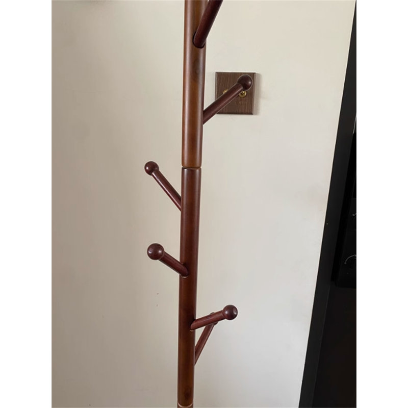 Serene Wax Wood Clothes And Hat Stand, Tan