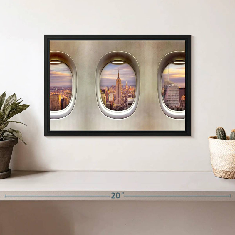 Mehar Retro Airplane Windows, 9" H x 13" W