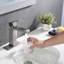 Robinet de salle de bains monotrou avec ensemble de drainage-70785748