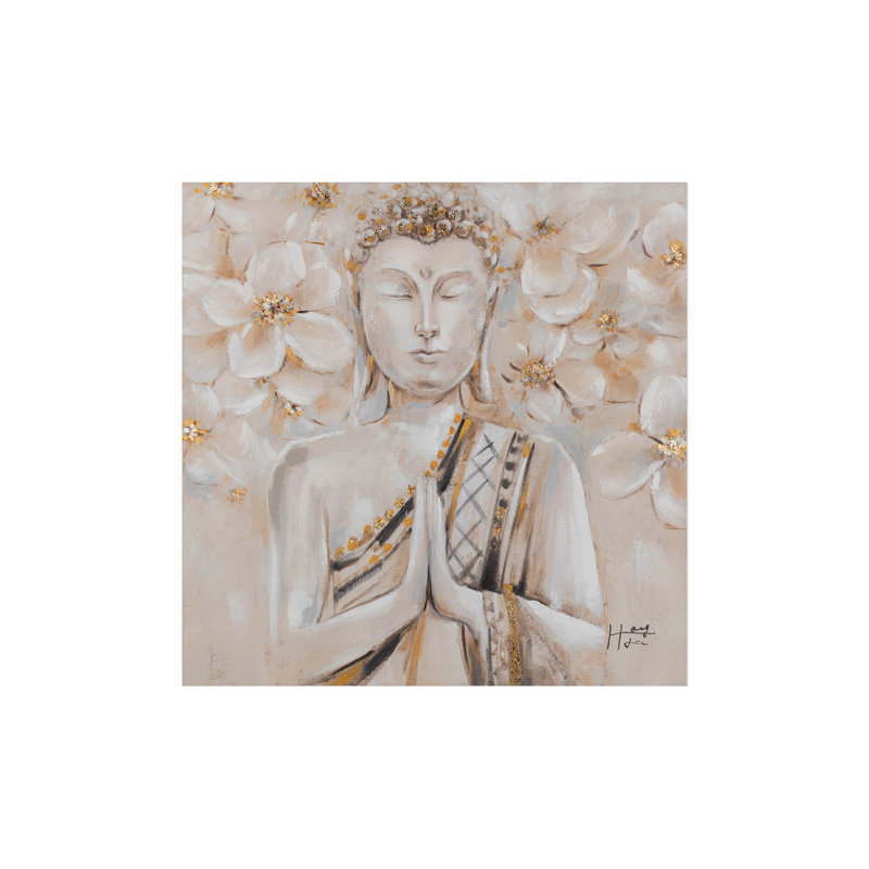 Blooming Well-Being Hand-Painted Acrylic Painting