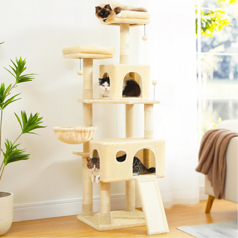Tour pour chat 64 po, Beige