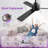 Bubacarr  48'' Matte Black Ceiling Fan with LED Light and Remote Control