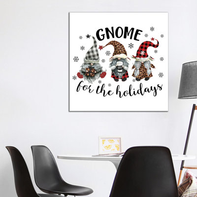 Gnome For The Holidays by Ephrazy Graphics - Wrapped Canvas Gallery-Wrapped Canvas Giclée