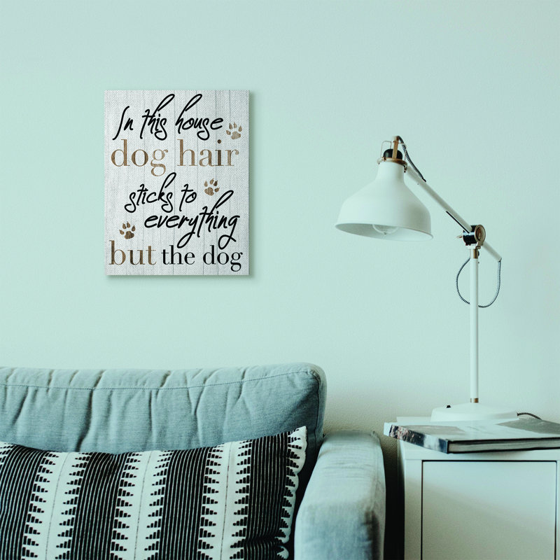 « dog cheveu sticks pour animaux amusants », impression, Toile tendue, H 16 po x l 20 po x P 1,5 po