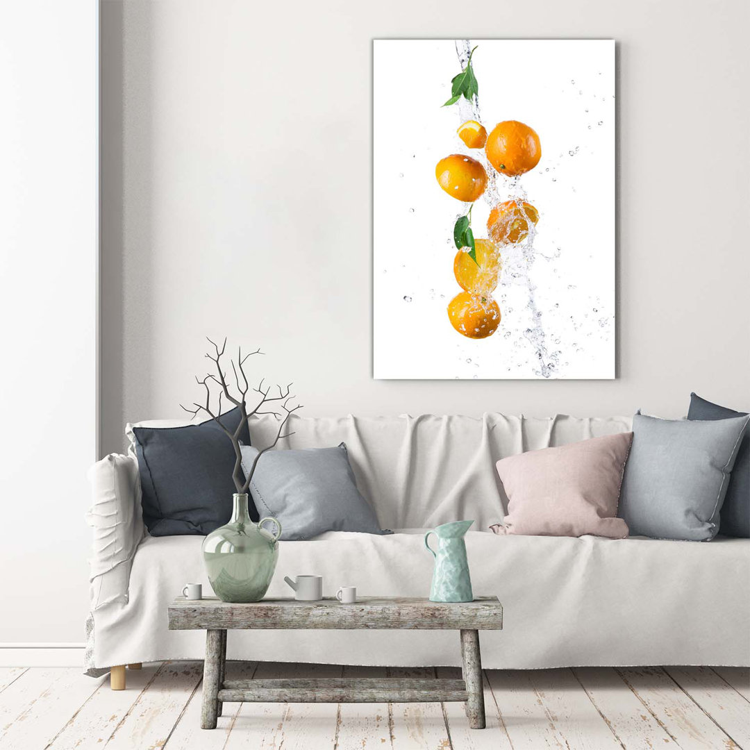 Orangen - Kunstdrucke auf Leinwand - Wrapped Canvas