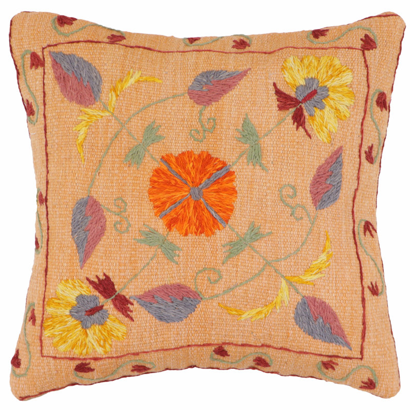 Housse et insert de coussin carré 100% laine