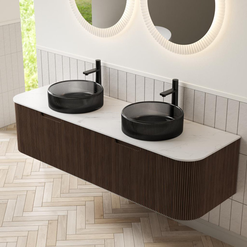Meuble-lavabo mural 60 po avec lavabo Dina