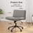 Nevel Armless Swivel Upholstered Leather Office Chair -1503503954