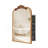 16"x24" Vintage Arched Medicine Cabinet with Mirror, Wall Mounted Bathroom Storage with Recessed/Surface Mount Options, Baroque Retro Design, Gold Metal Frame-84165612-84165611