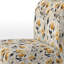 Fauteuil de chambre rembourré rétro jaune et bleu sarcelle Flair Gardens Serenity